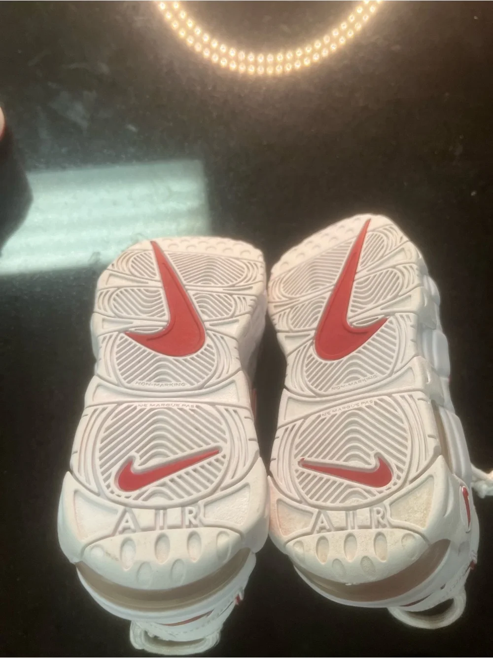 Nike Air More Uptempo GS ‘White/Varsity Red’ - Boys/Youth Size 2.5y